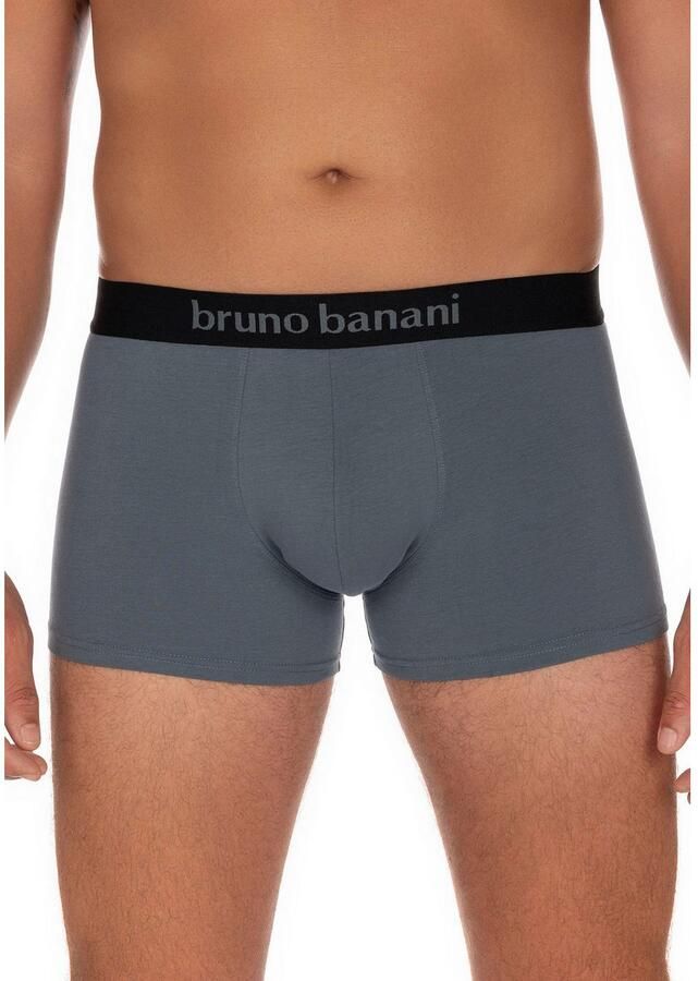 Bruno Banani Boxershort Flowing met contrasterend logo-tailleband (2 stuks Set van 2)