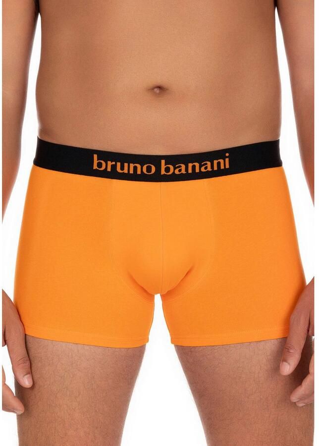 Bruno Banani Boxershort Flowing met contrasterend logo-tailleband (2 stuks Set van 2)