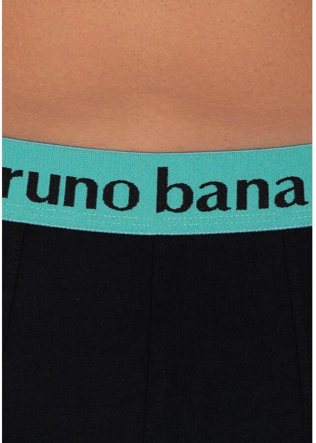 Bruno Banani Boxershort Flowing met contrasterend logo-tailleband (2 stuks Set van 2)