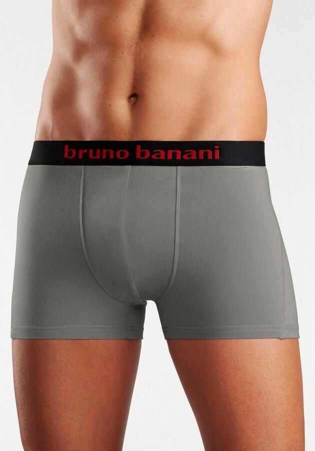 Bruno Banani Boxershort voor heren met gekleurd merkopschrift bij de boord (set 4 stuks) - Foto 4