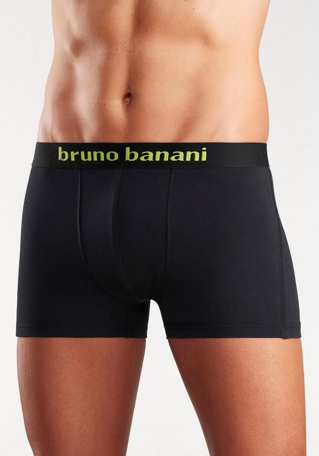 Bruno Banani Boxershort voor heren met gekleurd merkopschrift bij de boord (set 4 stuks) - Foto 4
