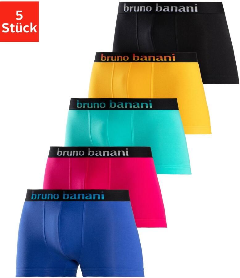 Bruno Banani Boxershort voor heren met gestreepte logoweefband (set 5 stuks) - Foto 6