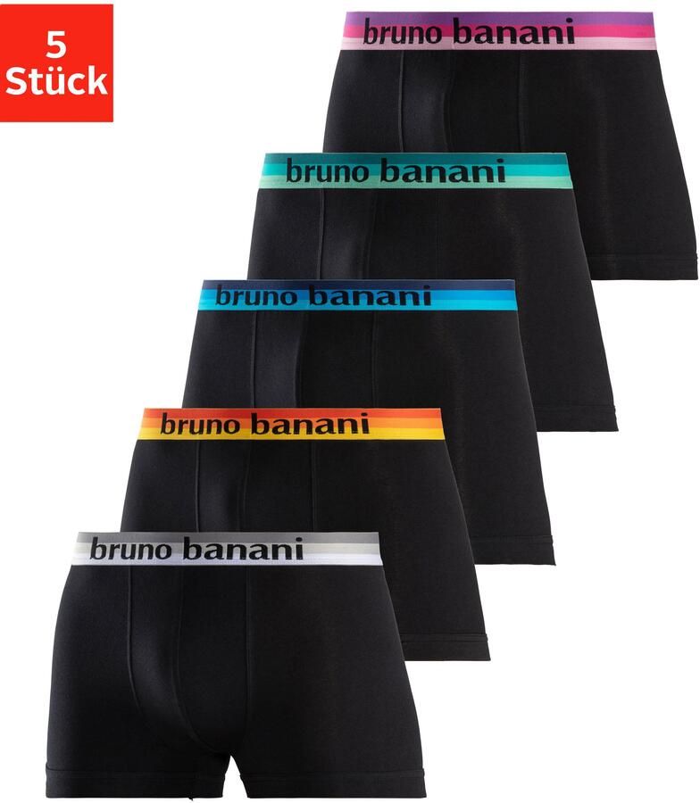 Bruno Banani Boxershort voor heren met gestreepte logoweefband (set 5 stuks) - Foto 6