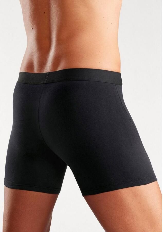 Bruno Banani Boxershort voor heren met langere pijpen en opvallende logo-tailleband (set 4 stuks) - Foto 3