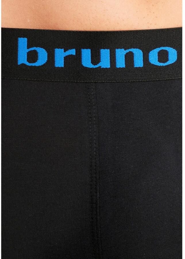 Bruno Banani Boxershort voor heren met langere pijpen en opvallende logo-tailleband (set 4 stuks)