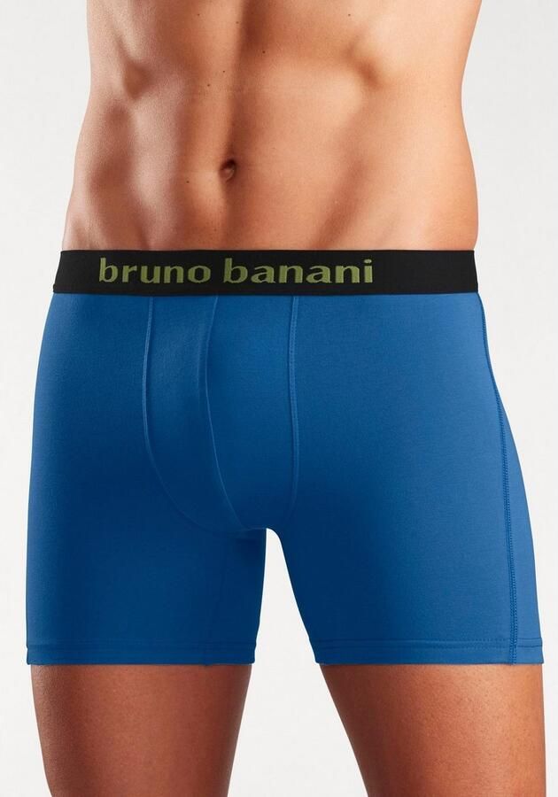 Bruno Banani Boxershort voor heren met langere pijpen en opvallende logo-tailleband (set 4 stuks) - Foto 4
