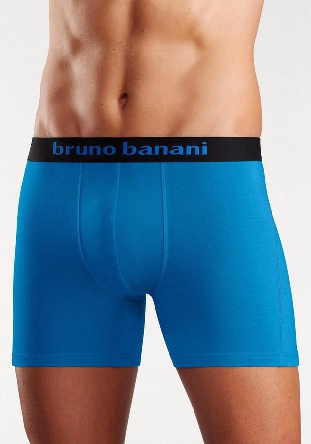 Bruno Banani Boxershort voor heren met langere pijpen en opvallende logo-tailleband (set 4 stuks) - Foto 4