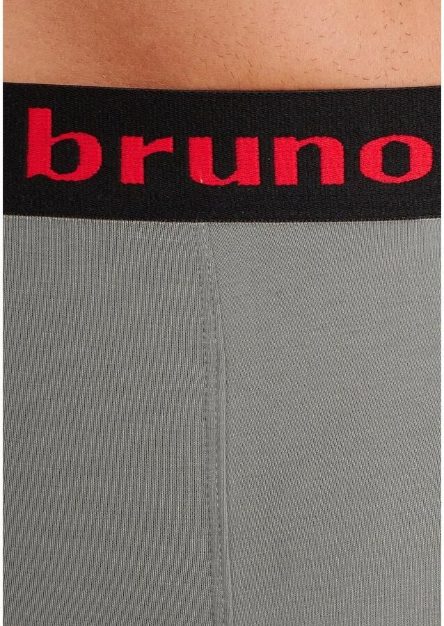 Bruno Banani Boxershort voor heren met langere pijpen en opvallende logo-tailleband (set 4 stuks)