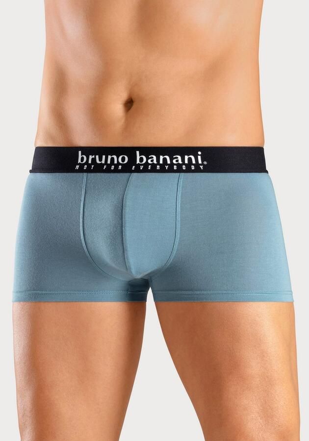 Bruno Banani Boxershort voor heren met palmprint en effen van katoenmix (4 stuks Set van 4) - Foto 4