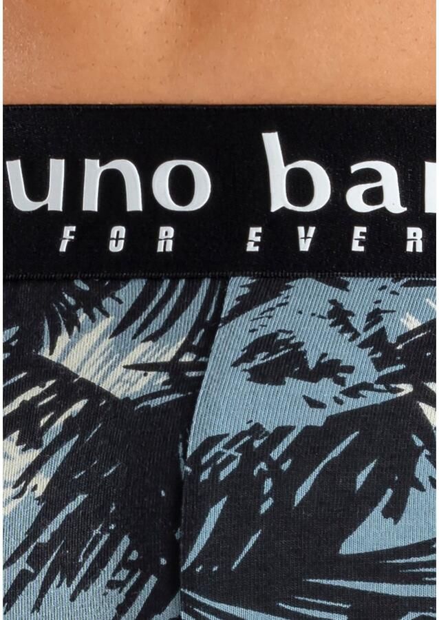 Bruno Banani Boxershort voor heren met palmprint en effen van katoenmix (4 stuks Set van 4)