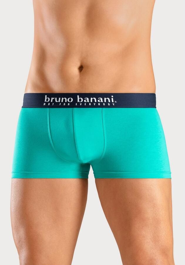 Bruno Banani Boxershort voor heren met palmprint en effen van katoenmix (4 stuks Set van 4) - Foto 4