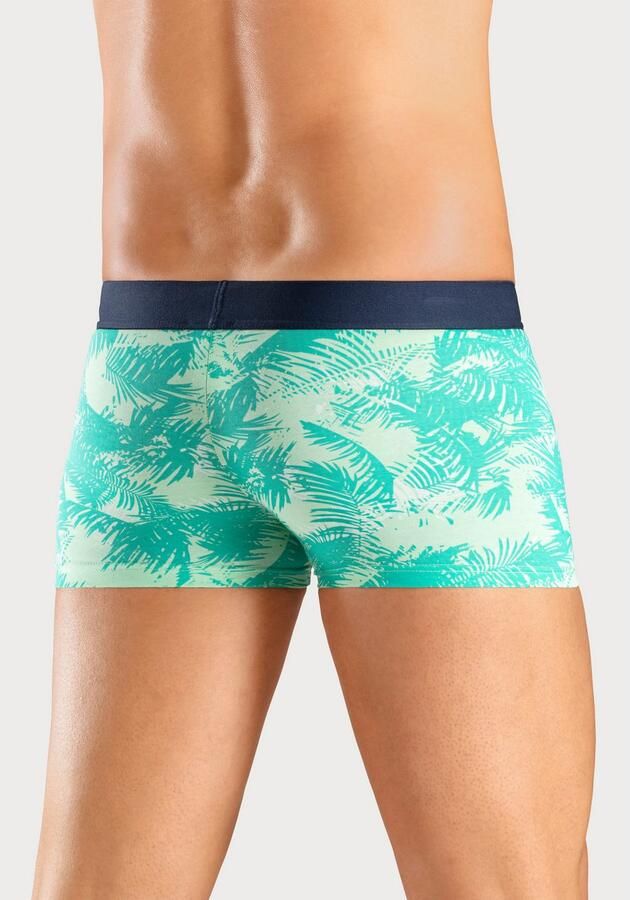 Bruno Banani Boxershort voor heren met palmprint en effen van katoenmix (4 stuks Set van 4) - Foto 6