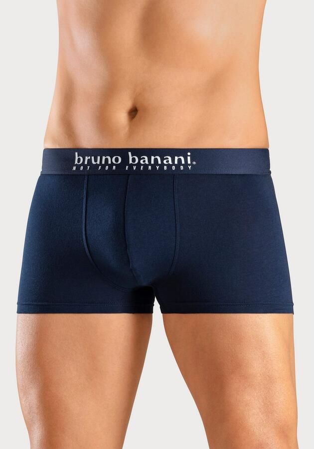 Bruno Banani Boxershort voor heren met palmprint en effen van katoenmix (4 stuks Set van 4) - Foto 3