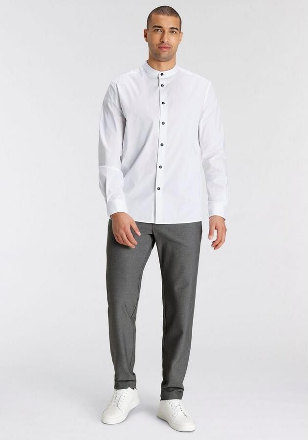 Bruno Banani Chino In wollook met elastische band - Foto 4