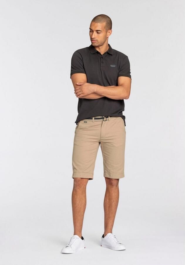 Bruno Banani Poloshirt met bijzondere materiaalsstructuur