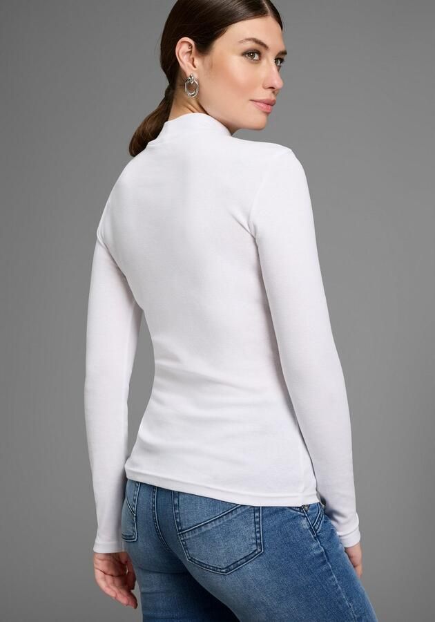 Bruno Banani Colshirt perfecte basic met rolkraag nieuwe collectie (set 2-delig) - Foto 4