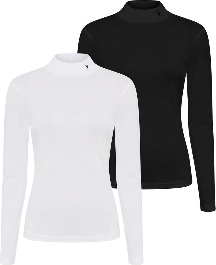 Bruno Banani Colshirt perfecte basic met rolkraag nieuwe collectie (set 2-delig)