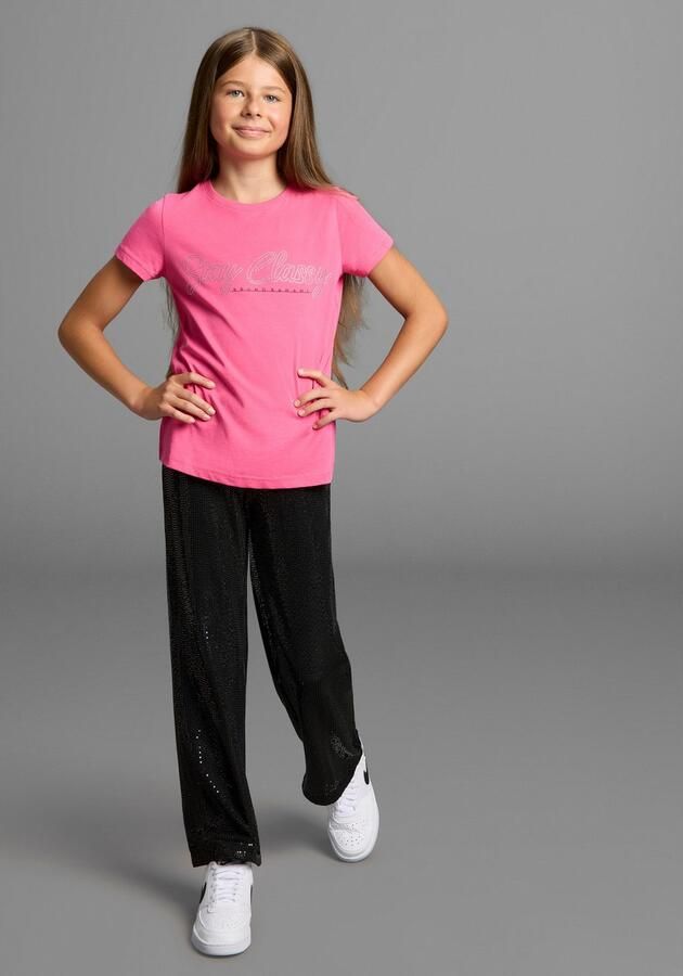 Bruno Banani Comfortbroek Wijde broek met glitter - Foto 3