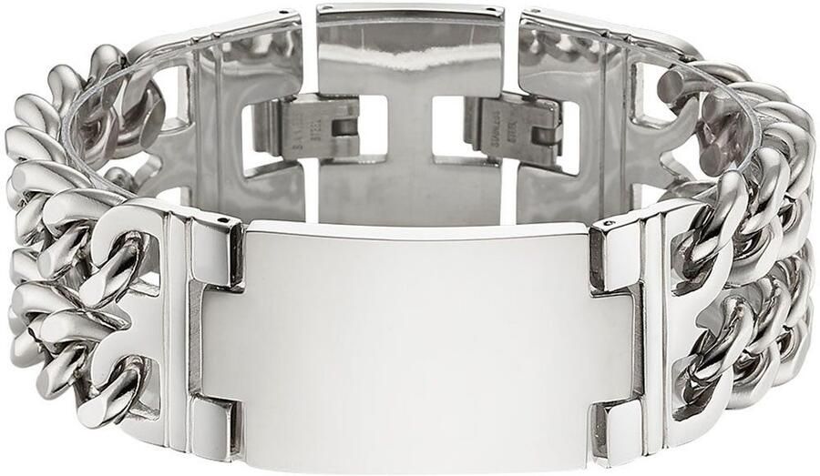 Bruno Banani Edelstalen armband Sieraad cadeau armband dubbele schakelketting B4108B 20 00 21