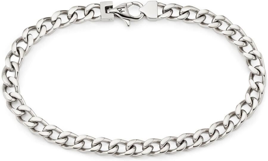 Bruno Banani Edelstalen armband Sieraad cadeau armketting panzerketting zilverkleur - Foto 2