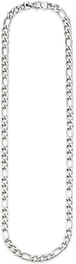 Bruno Banani Edelstalen ketting Sieraad cadeau halsketting figaroketting zilverkleur - Foto 2