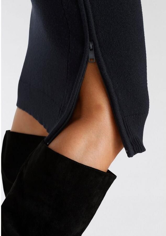 Bruno Banani Gebreide jurk feestelijke gelegenheden knie-vrije lengte elegante look - Foto 3