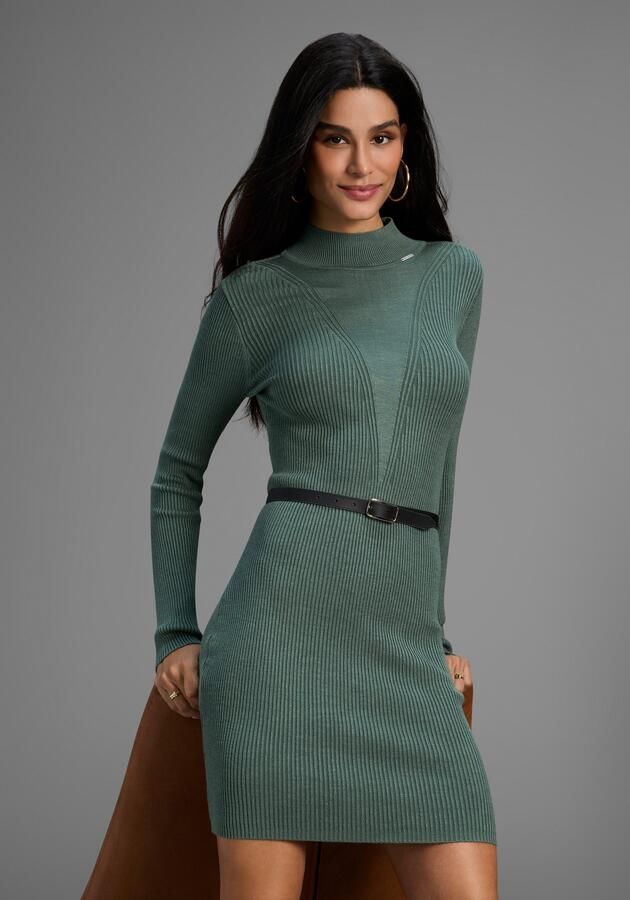 Bruno Banani Gebreide jurk in ribbreisel nieuwe collectie - Foto 8