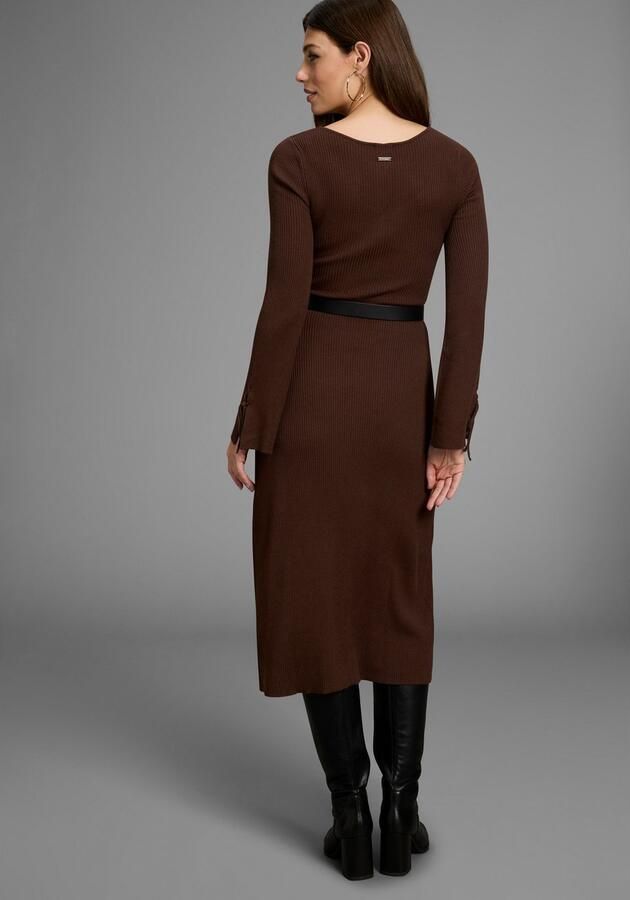 Bruno Banani Gebreide jurk met bijzonder mouwdetail - Foto 3