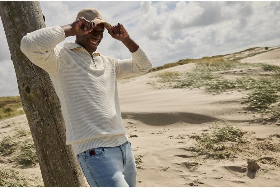 H.I.S T-shirt smal gesneden bedrukt ontwerp van 100% katoen (3-delig Set van 3) - Foto 8