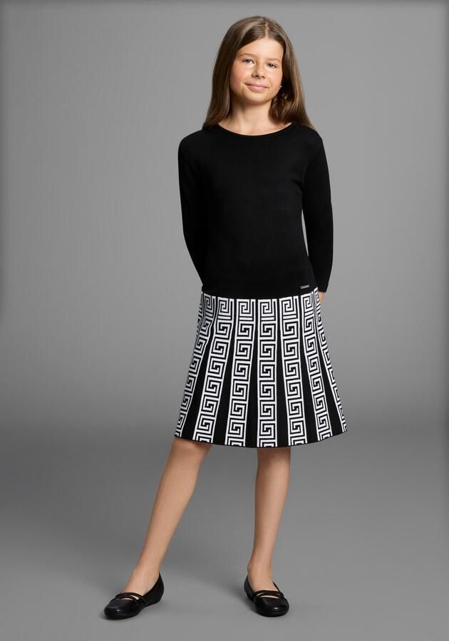 Bruno Banani Gebreide jurk met plooirok en Jacquardpatroon NIEUW: voor TEENS! Trendy gebreide jurk - Foto 5