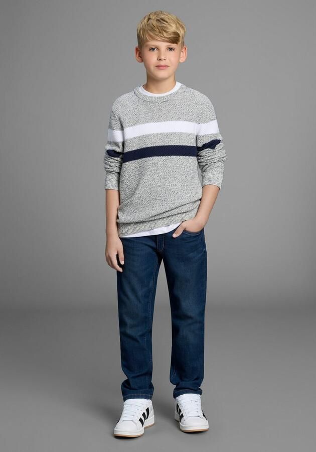 Bruno Banani Gebreide trui Gestreeptrui in modieuze breistructuur NIEUW: voor TIENERS! Pullover in melange - Foto 4