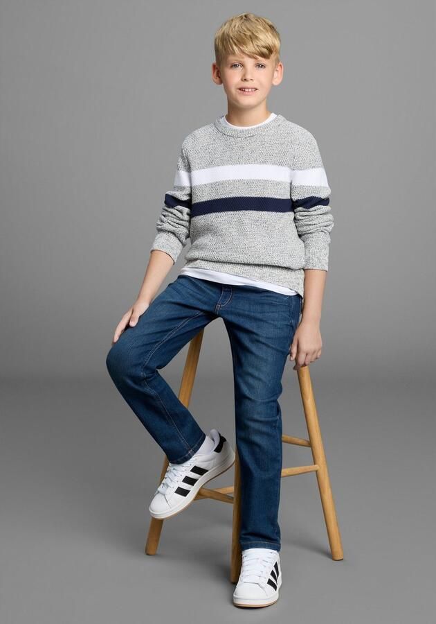 Bruno Banani Gebreide trui Gestreeptrui in modieuze breistructuur NIEUW: voor TIENERS! Pullover in melange - Foto 5