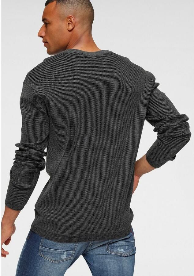 Bruno Banani Gebreide trui gewassen look - Foto 4