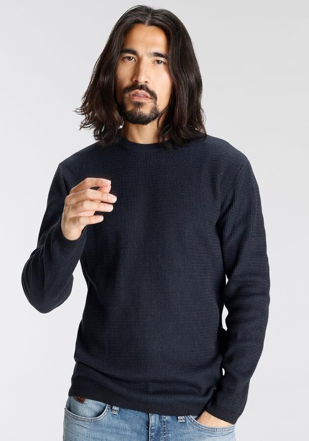 Bruno Banani Gebreide trui gewassen look - Foto 7