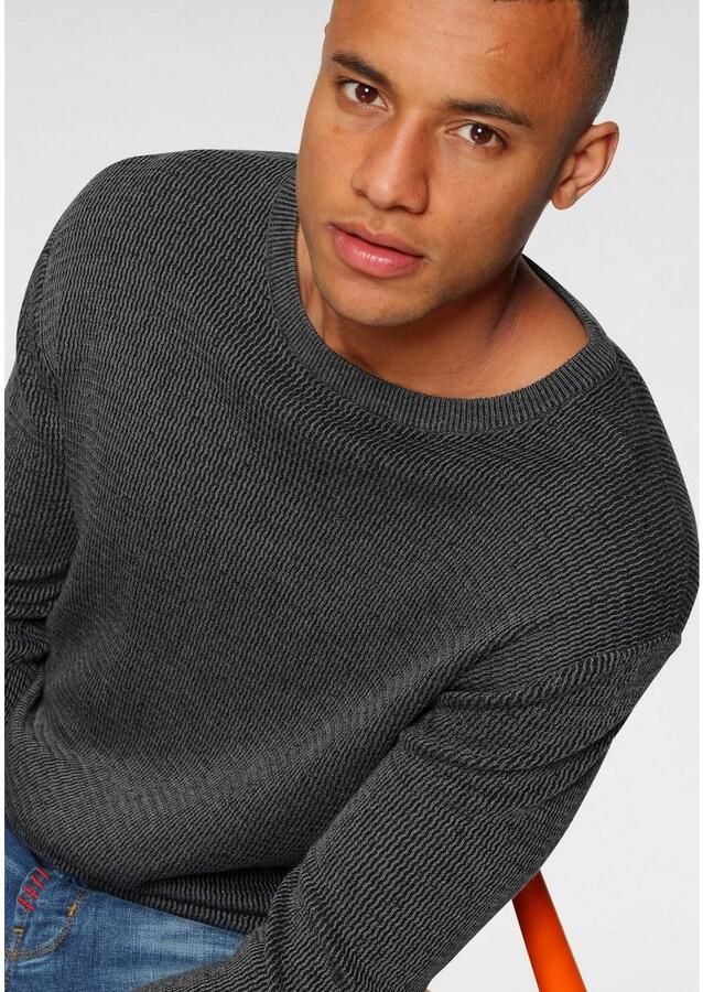 Bruno Banani Gebreide trui gewassen look - Foto 2