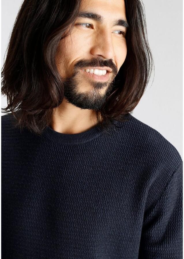 Bruno Banani Gebreide trui gewassen look - Foto 2