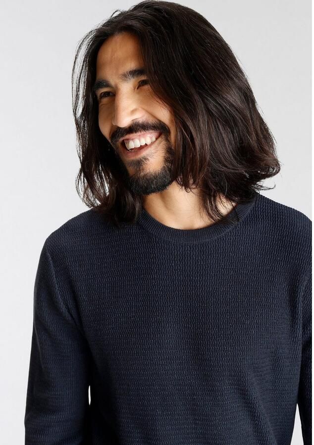 Bruno Banani Gebreide trui gewassen look - Foto 3