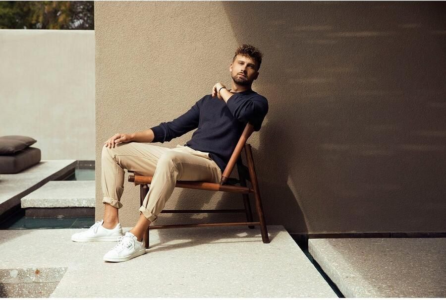 Bruno Banani Gebreide trui gewassen look - Foto 6