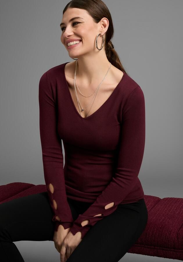 Bruno Banani Gebreide trui met bijzonder mouw-detail nieuwe collectie - Foto 5