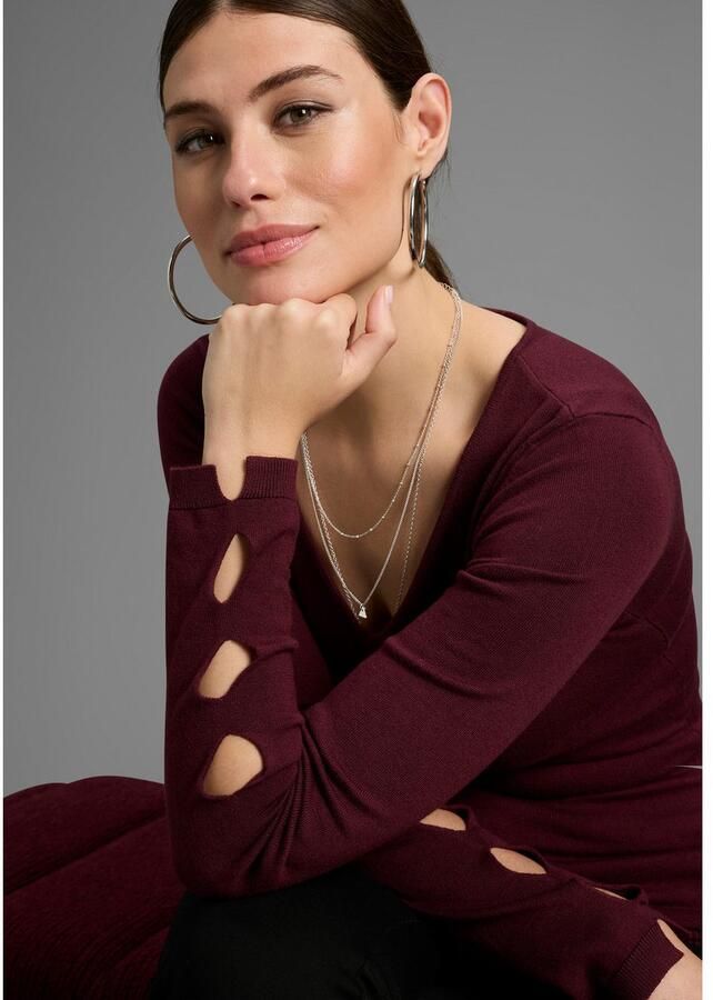 Bruno Banani Gebreide trui met bijzonder mouw-detail nieuwe collectie