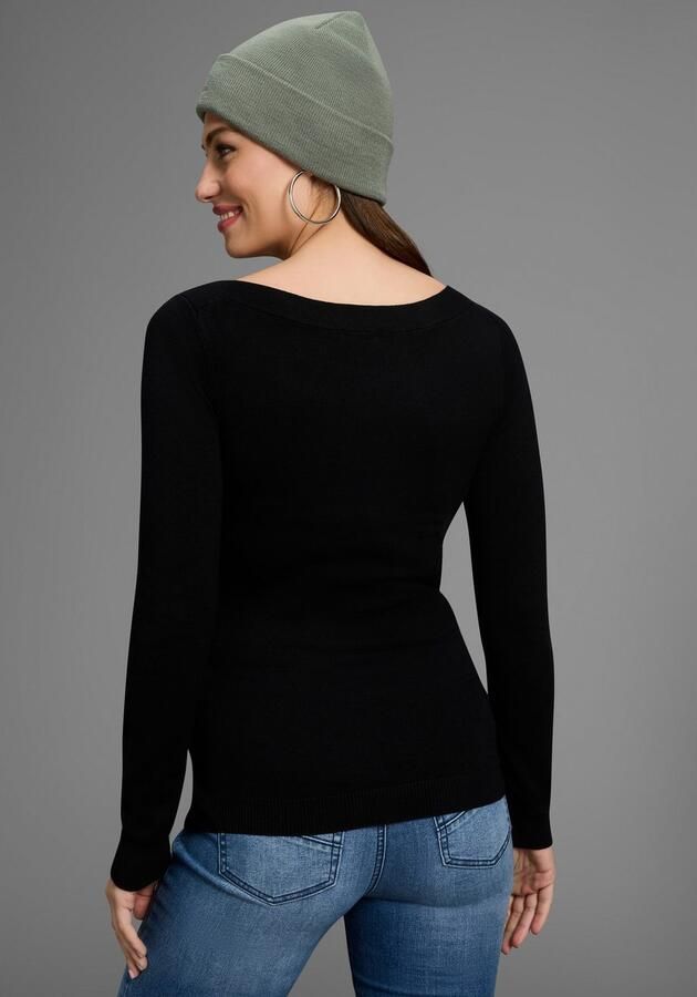 Bruno Banani Gebreide trui met een mesh-inzet nieuwe collectie - Foto 3