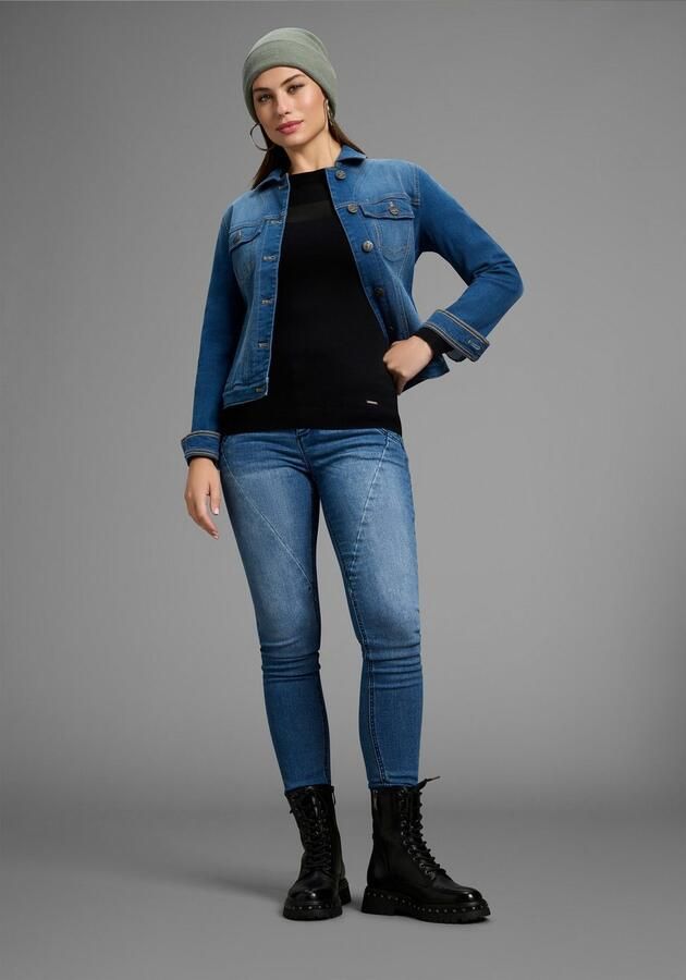 Bruno Banani Gebreide trui met een mesh-inzet nieuwe collectie - Foto 4