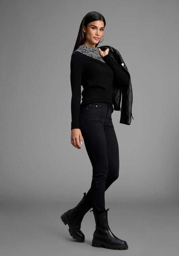 Bruno Banani Gebreide trui met openstaande col nieuwe collectie - Foto 4