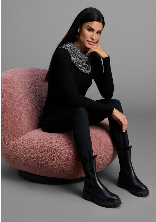 Bruno Banani Gebreide trui met openstaande col nieuwe collectie - Foto 3