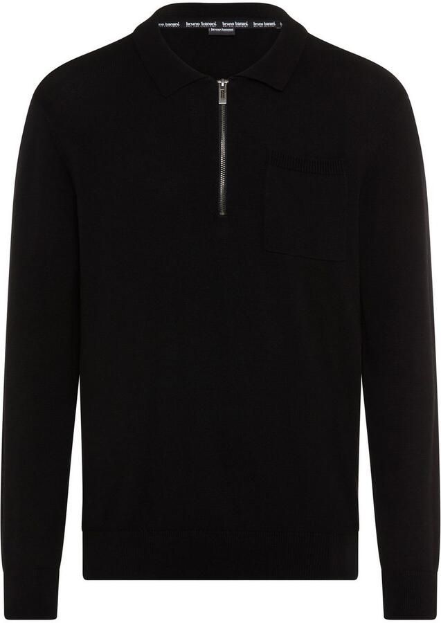 Bruno Banani Gebreide trui met ritssluiting en borstzak