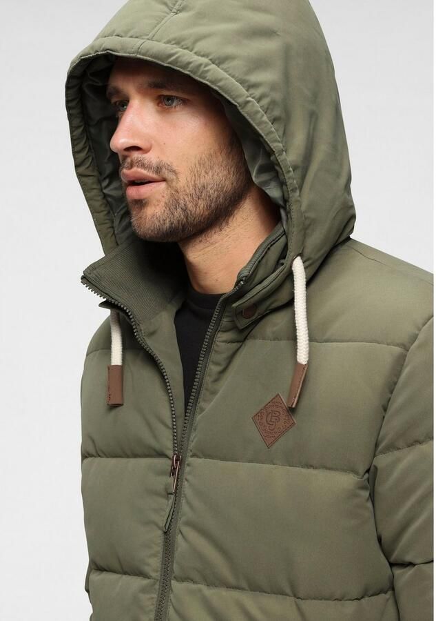 Bruno Banani Gewatteerde jas licht waterafstotend modieuze stijl met decoratieve badges - Foto 4