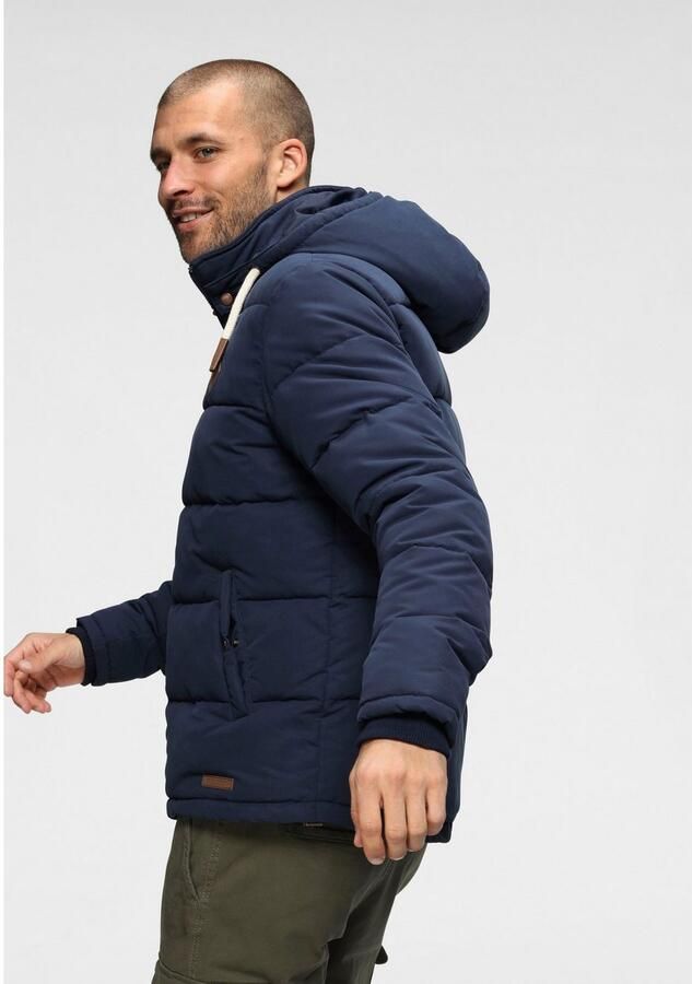 Bruno Banani Gewatteerde jas licht waterafstotend modieuze stijl met decoratieve badges - Foto 5