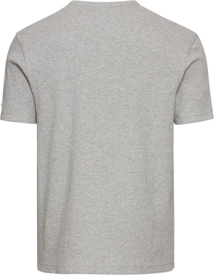 Bruno Banani Henleyshirt in elastische ribkwaliteit