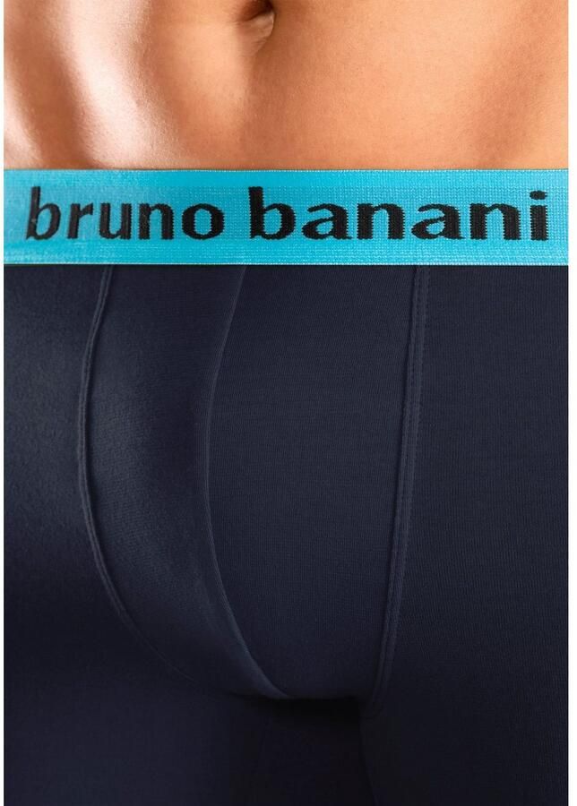 Bruno Banani Hipster strak zittende boxershorts met logo webband van katoenmix (set 4 stuks)