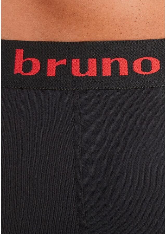Bruno Banani Hipster strak zittende boxershorts met logo webband van katoenmix (set 4 stuks)